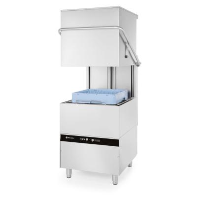 Myčka nádobí s odsavačem par - elektricky ovládaná, HENDI, Kitchen Line, 400V/8600W, 750x880x(H)1412mm | 231340